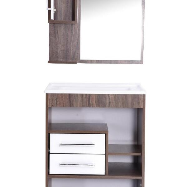 Conjunto Banheiro Com Cuba E Espelheira Rivera Cintra/branco