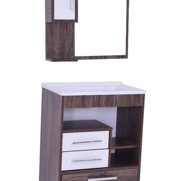 Conjunto Banheiro Com Cuba E Espelheira Rivera Cintra/branco