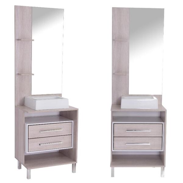 Conjunto Banheiro Com Cuba Sobrepor E Espelheira Dinamarca