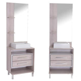 Conjunto Banheiro Com Cuba Sobrepor E Espelheira Dinamarca