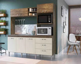 Cozinha Aline Amêndoa/Branco IRM Móveis