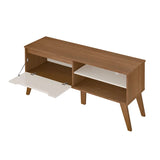 Rack para TV Até 60 Polegadas Lotus 1 Porta Cinamomo/Off White - Artely Móveis